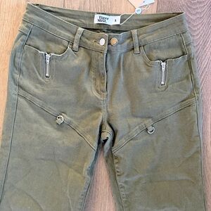 Tiger Mist Green Boot Cut Jeans | size Large | NWT